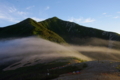 常念岳から滝雲