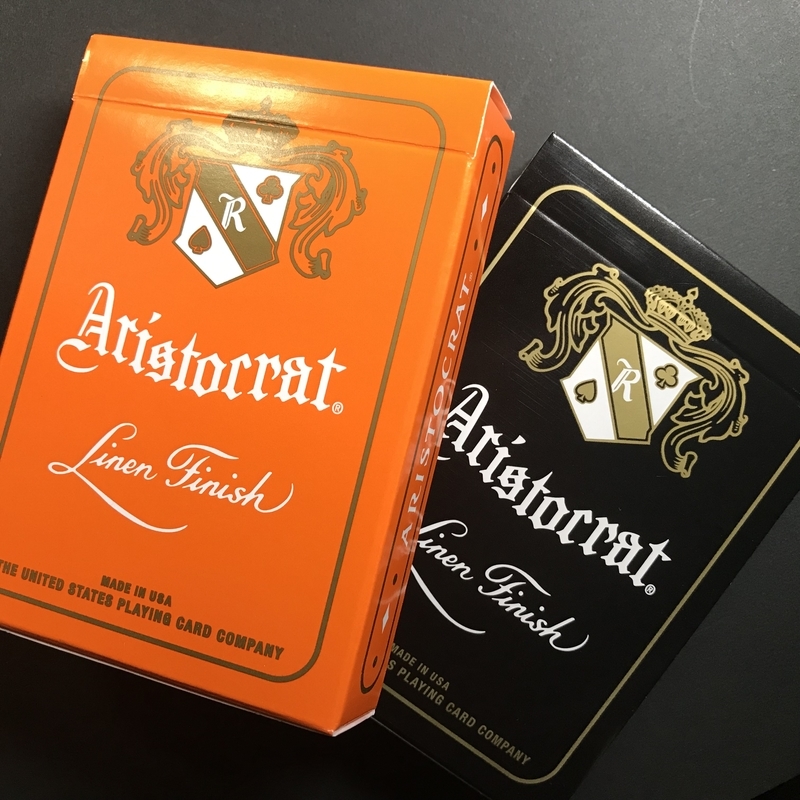 Aristocrat Playing Cards (Black & Orange)