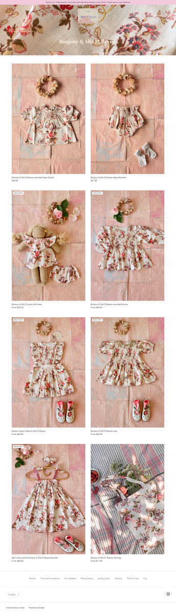 Bonjour diary & Alix D.Reynis チュニック Bonjour diary & Alix D.Reynis チュニック