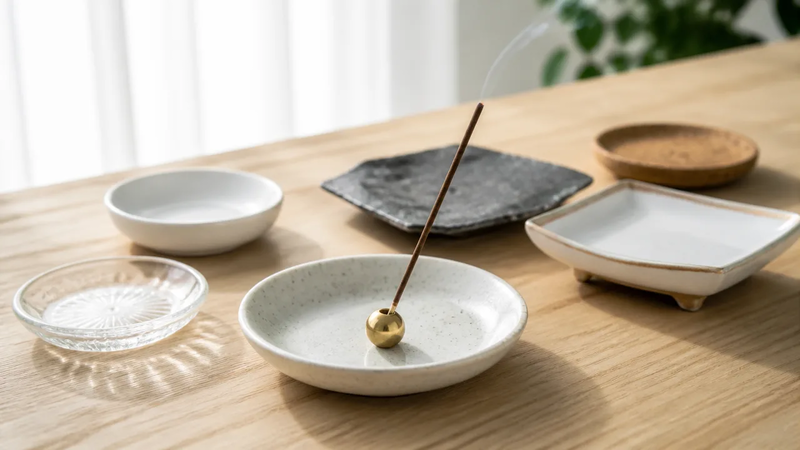 お香皿はなんでもいい?代用品の選び方と安全な使い方