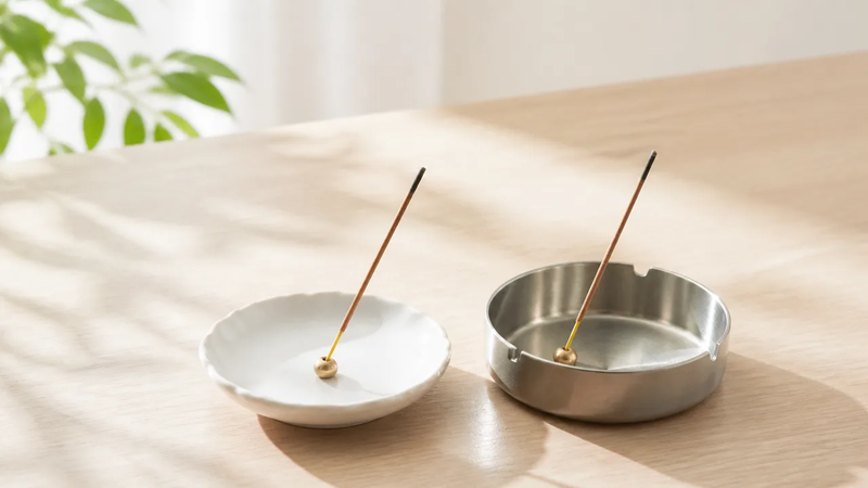 お香皿はなんでもいい?代用品の選び方と安全な使い方