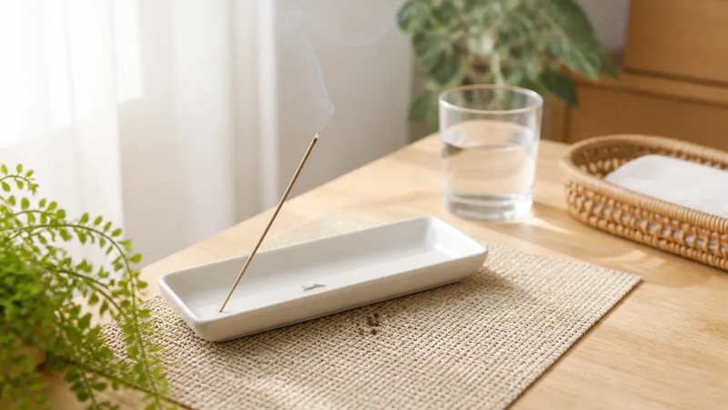 お香皿はなんでもいい?代用品の選び方と安全な使い方