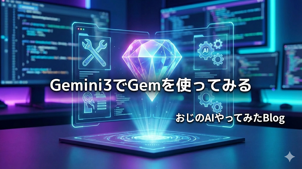 GeminiのGem：AIアシスタント機能の活用 - おじのAIやってみたBlog