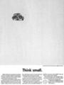 [フォルクスワーゲン][ad][車][VW][ad][Wingate Paine][Helmut Krone][1960]Think small.