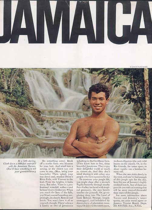 Be a little daring, Climb down a 600-foot waterfall with the Jamaican Tarzan. (You'll have somet