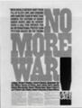 [Herb Lubalin] NO MORE WAR　ハーブ・ルバーリン