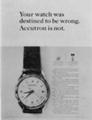 [Accutron][ad][Robert Gage][アキュトロン][ad]Your watch was destined to be wrong. Accutron is not.