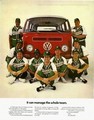 [フォルクスワーゲン][ad][車][VW][VW wagon][ad][1969]It can manage the whole team.