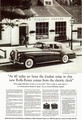 [Rolls-Royce]"At 60 miles an hour the loudest noise in this new Rolls-Royce comes from the electric clock"