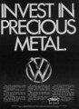 [フォルクスワーゲン][ad][車][VW]INVEST IN PRECEOUS METAL.