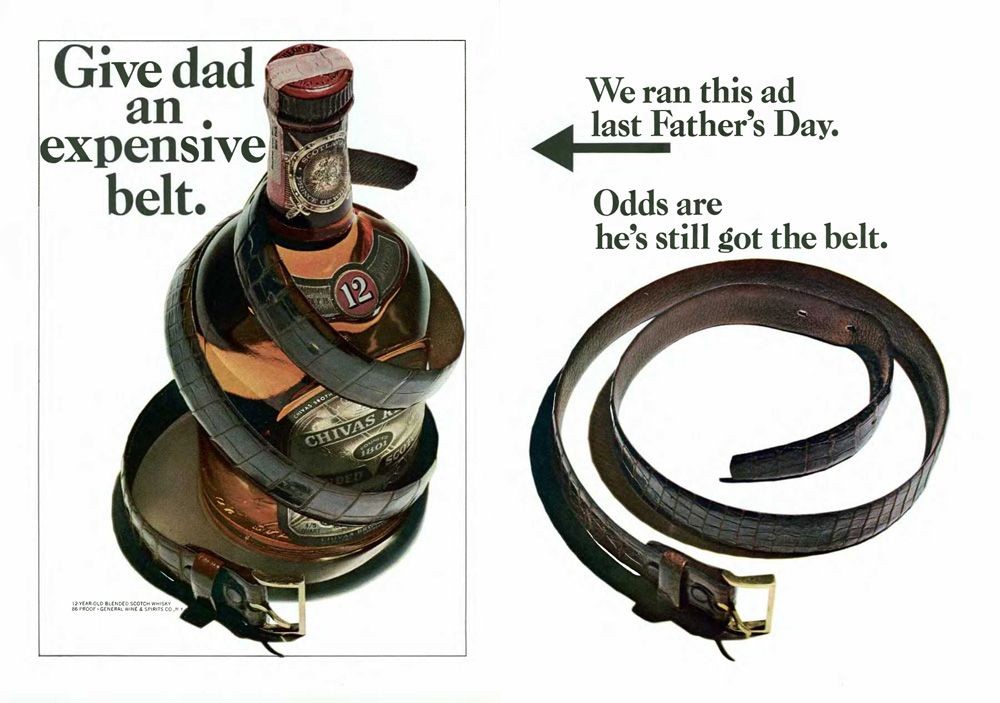 Give dad an expensive belt.