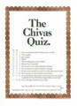 [Chivas Regal][1967]The Chivas Quiz.