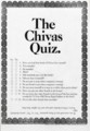 [Chivas Regal]The Chivas Quiz.