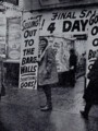 [Tomi Ungerer]Tomi posing front a shop, at 42nd Street, which was doing a elearance sale.