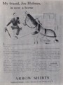 [Arrow Shirts][George Gribbin]My friend, Joe Holmes, is now a horse.