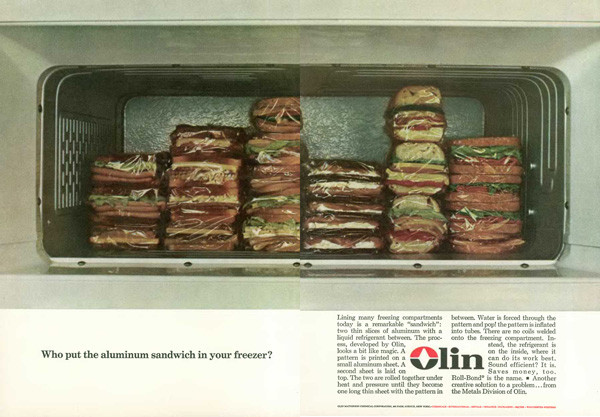 Who put the aluminum sandwich in your freezer?