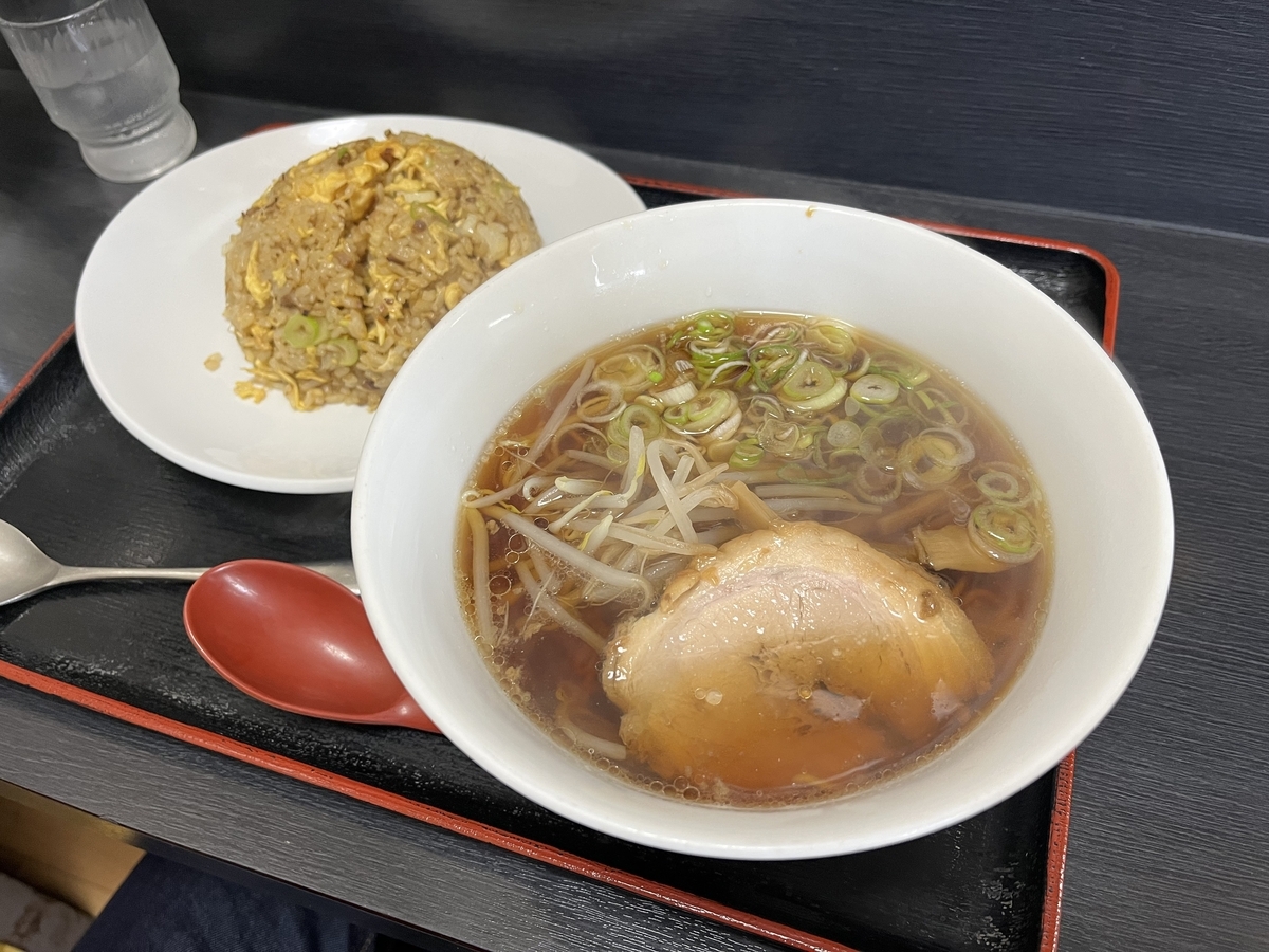 1226 醤油ラーメン＋炒飯セット ＠めん翔 （羽島） - バラ色の 
