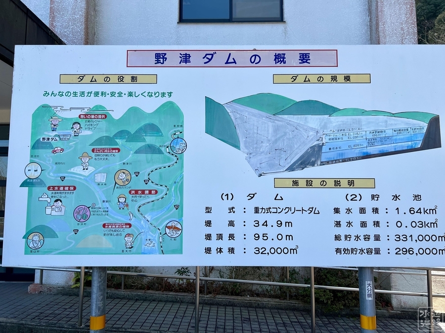 野津ダム（大分県臼杵） - 水辺遍路