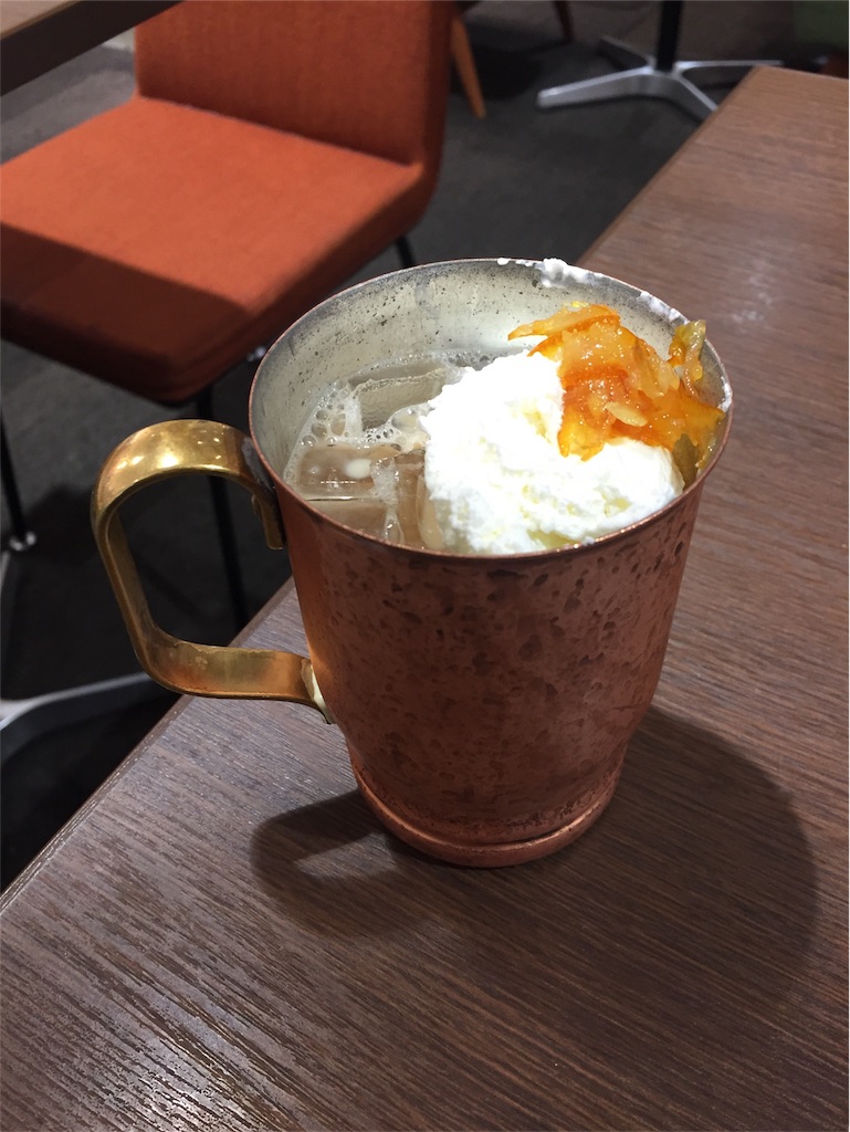 上島珈琲店のオレンジミルク珈琲 思い立ったが吉日