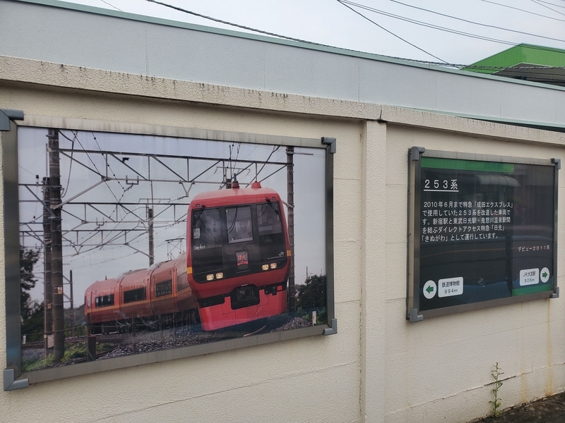 大宮総合車両センター沿いのレールウェイガーデンプロムナード
