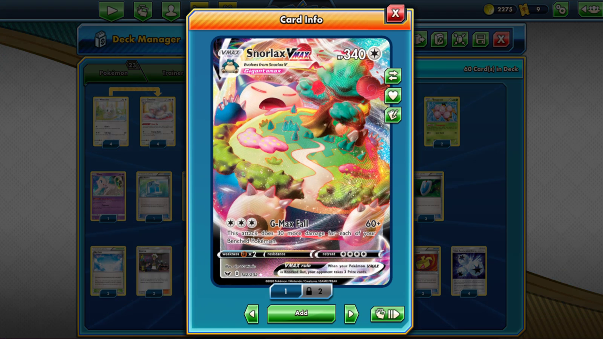 PTCGO】カビゴンVMAXデッキを作成したお話 - くれあ思う、故にくれあ有り