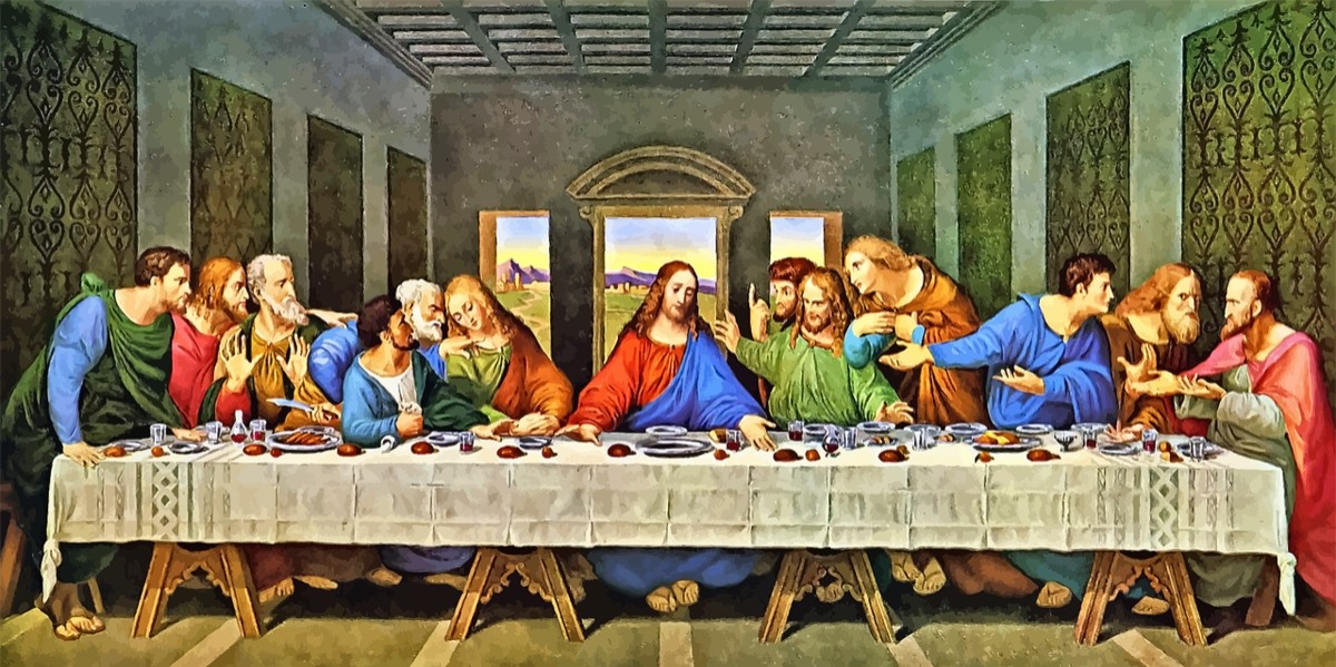 最後の晩餐｜イエスと12弟子の食事の場面（ダ・ヴィンチの名画）