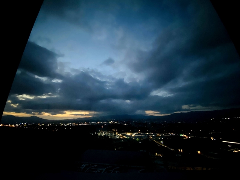 12/27夕暮れの富士山