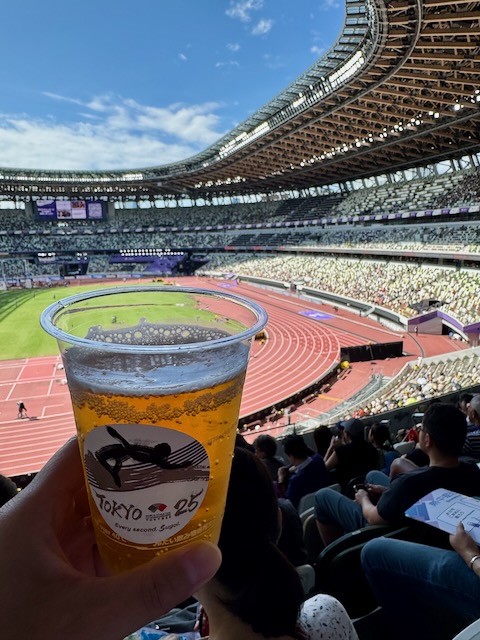 世界陸上に乾杯！