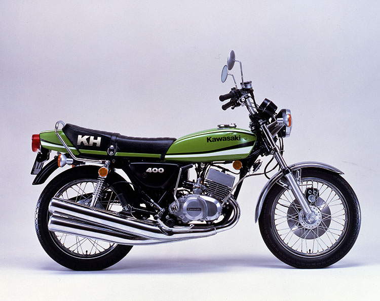 Kawasaki KH250 KH400 ライムグリーン外装セット Kawasaki KH250 KH400 ライムグリーン外装セット フィルムグラフィック