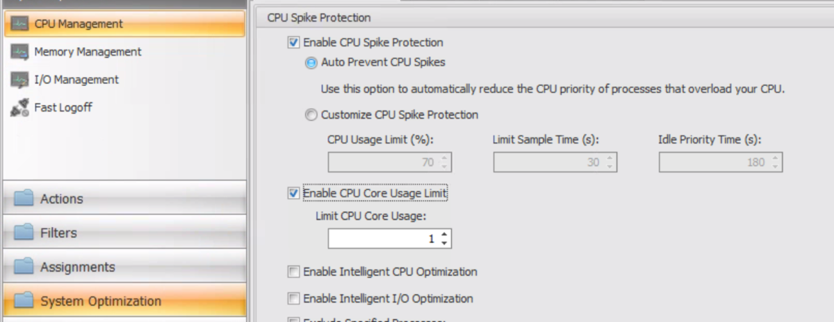 Citrix Workspace Environment Management ServiceのCPU最適化機能 ～CPUスパイク保護 ...