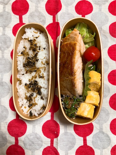 サーモンソテー弁当 ゆるーく続けるまいにち弁当 サーモンソテー弁当 ゆるーく続けるまいにち弁当