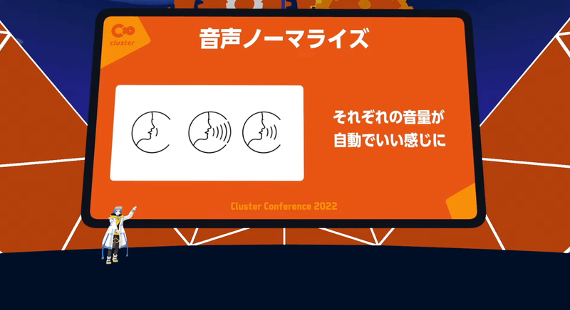 Cluster Conference 2022 の様子 Cluster Conference 2022 の様子