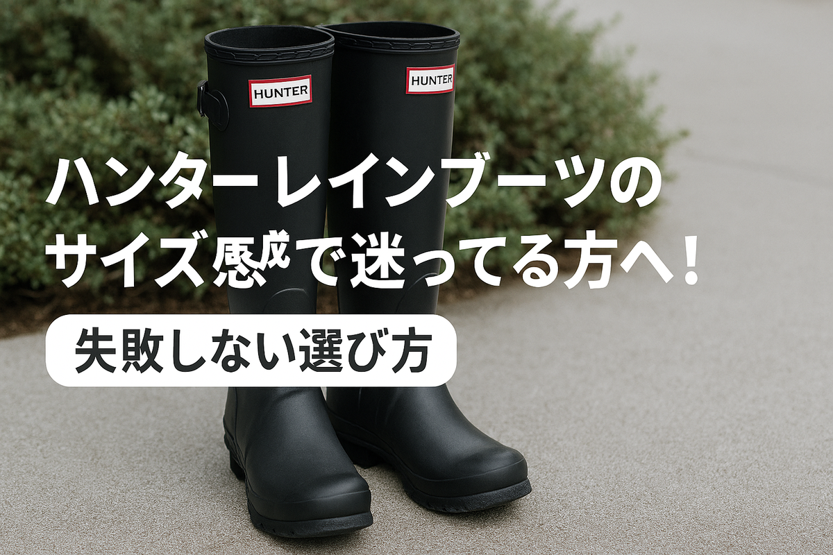 ハンター長靴 サイズ感 HUNTER ハンター レインブーツ レディース