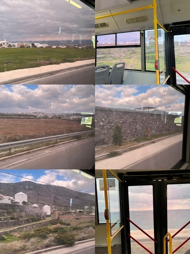 イア方面のバスからの風景