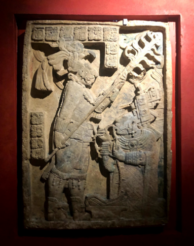 マヤ遺跡のレリーフ　The Yaxchilan Lintel 25