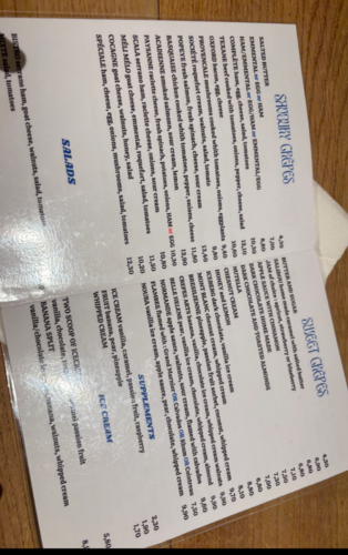 CREPERIE DES ARTS MENu