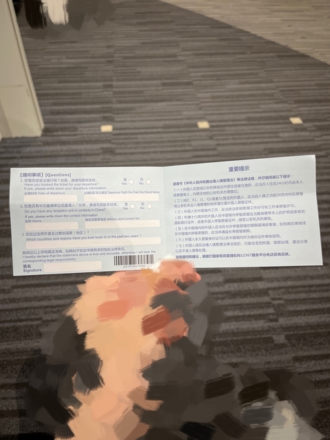 入国カード