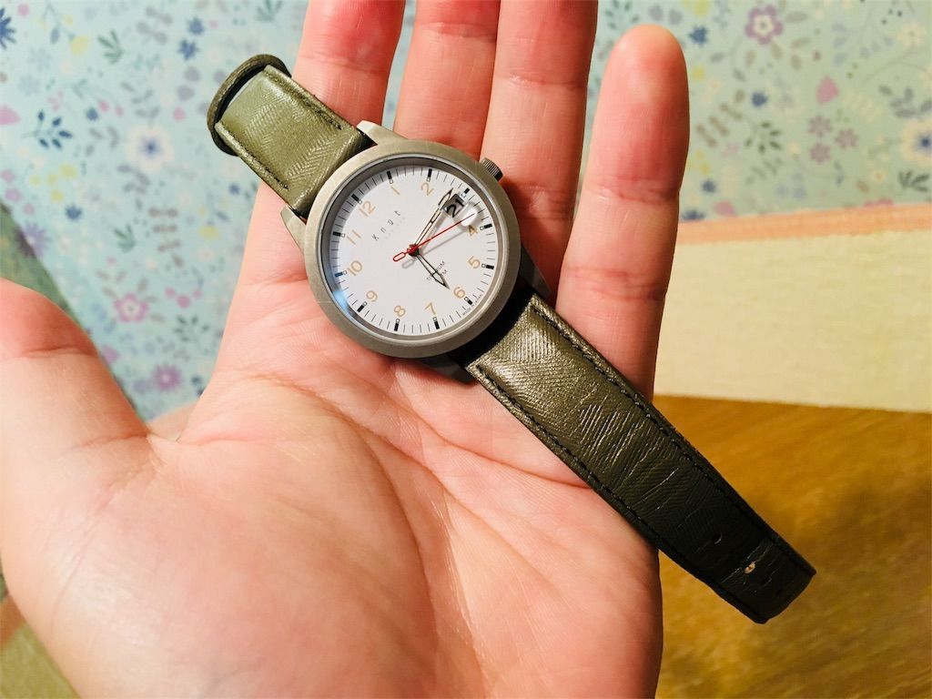 Knot 腕時計 チタニウムソーラー ブラウンレザー TS-36TIWH 腕時計を丸洗い！Knot TS-36チタニウムソーラー＆アクアレザー