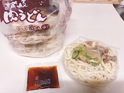 f:id:co2maa:20190201223329j:plain ヨシケイの冷凍讃岐肉うどん