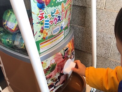 f:id:co2maa:20190202213924j:plain ガチャガチャをする子供