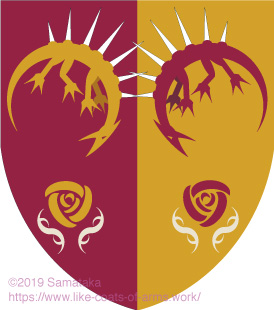 two thorn dragons & two roses