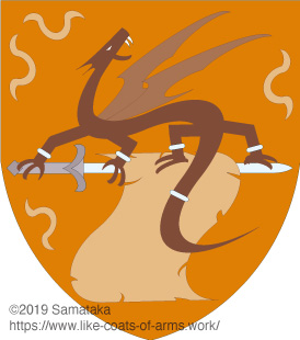 dragon,sword,parchment