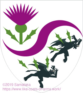 アザミの紋章 チクチクしてやるぞ 紋章のような