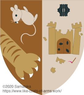 a mouse & a castle collapsing