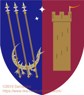 the thorn dragon having long spears & a tower