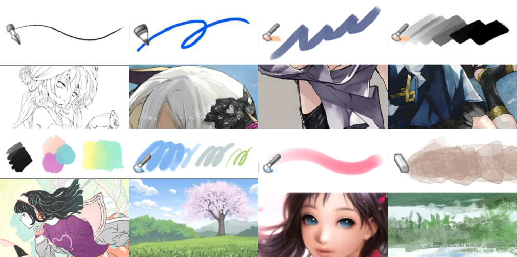 Clipstudio 公式配布の無料ブラシ素材 線 塗り用 まとめ紹介 物覚え雑記帳