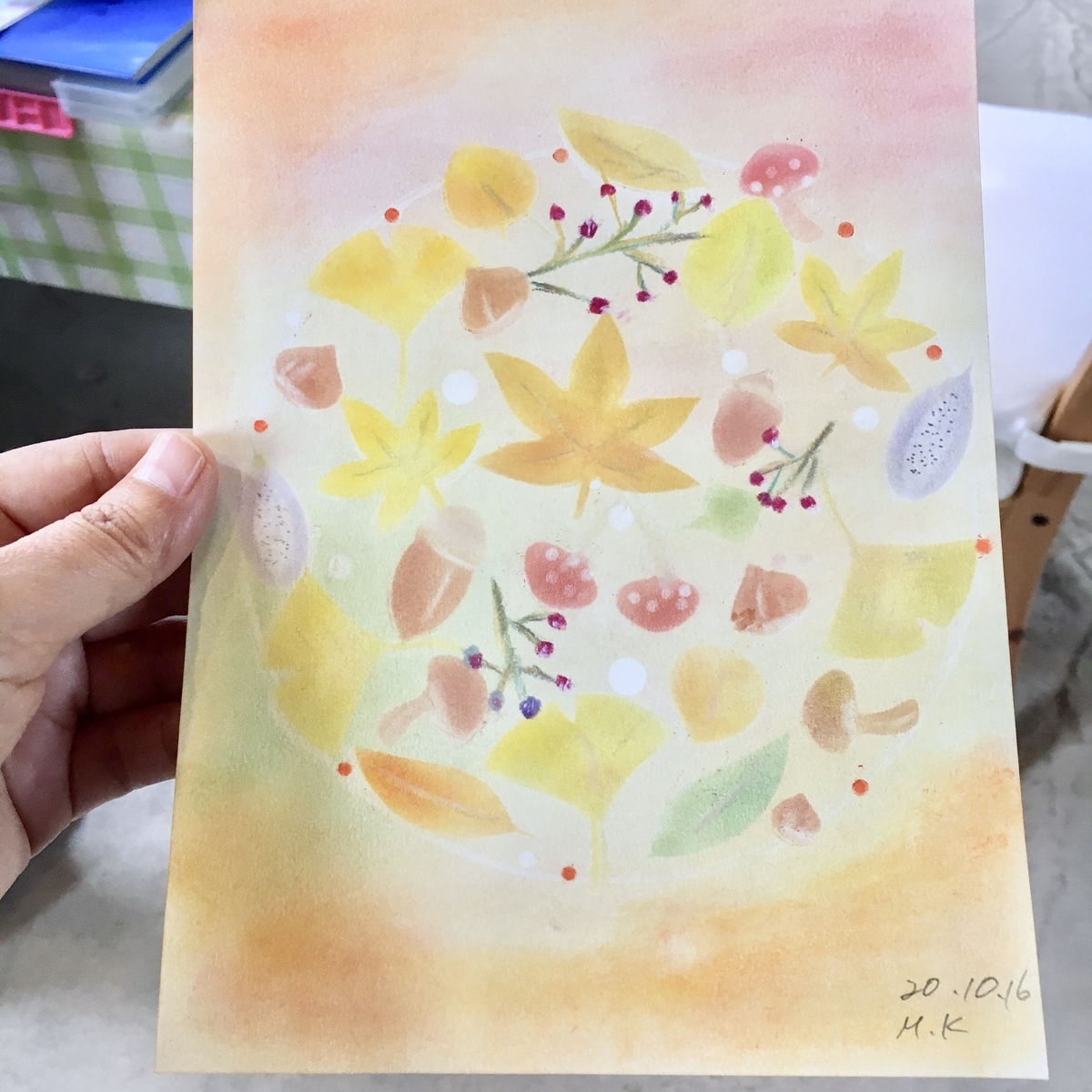 受講生様のパステル作品 糸島 こころんカラー