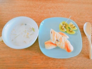 洋食の朝食プレート