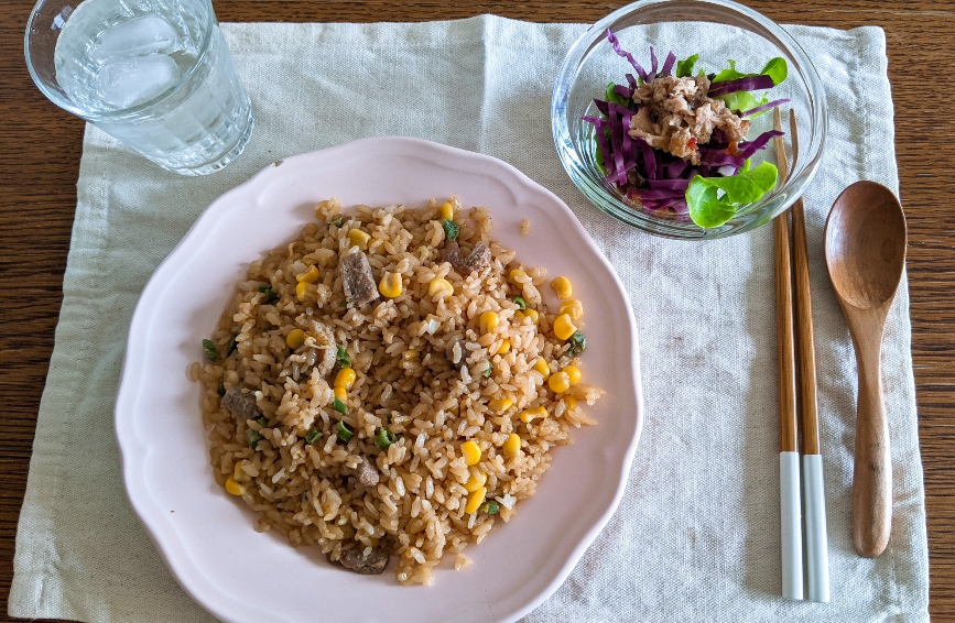チャーハンの昼食