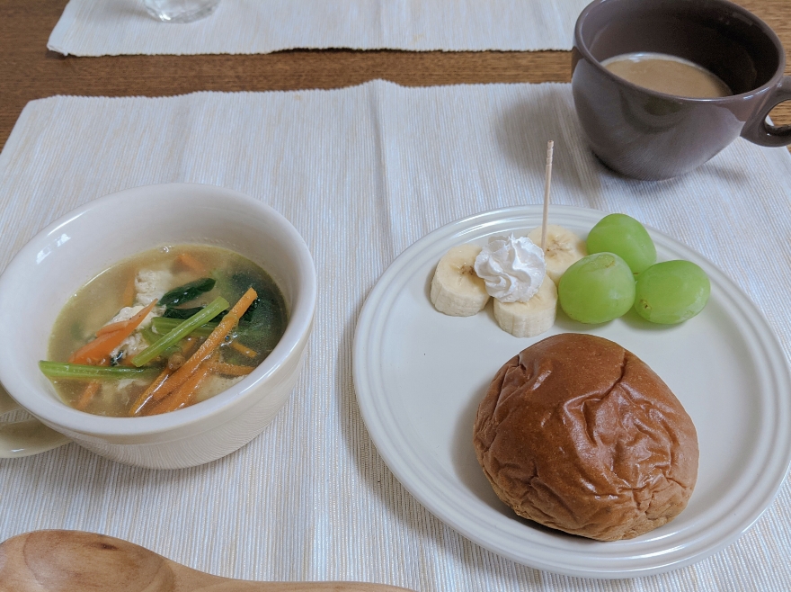 スープの朝食